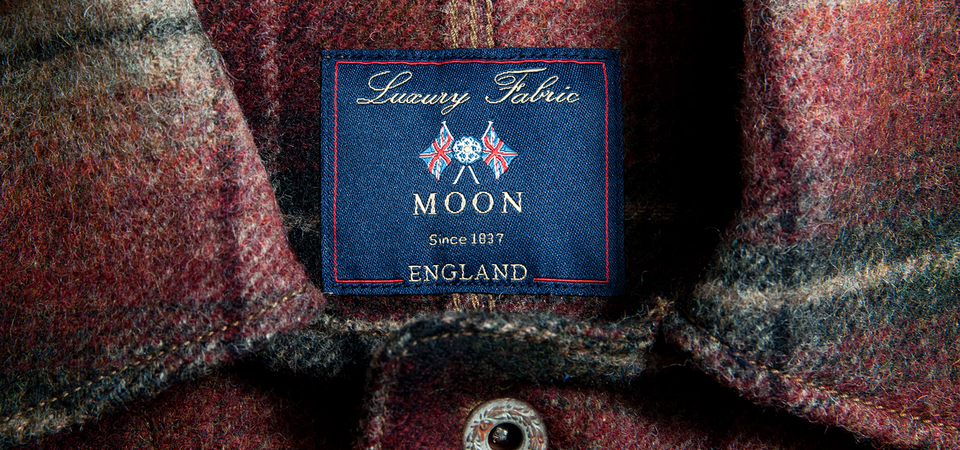 英国 MOON 生地 FARIANI ヨークシャーツイードジャケット 洋服の青山