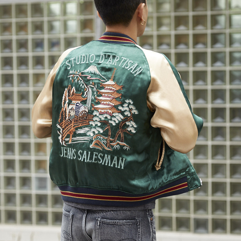 SATIN SOUVENIR JACKET | デニム・ジーンズの製造・販売 